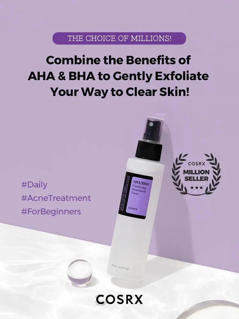 COSRX - AHA/BHA Clarifying Treatment Toner 150ml - Korean skincare - Nashwa