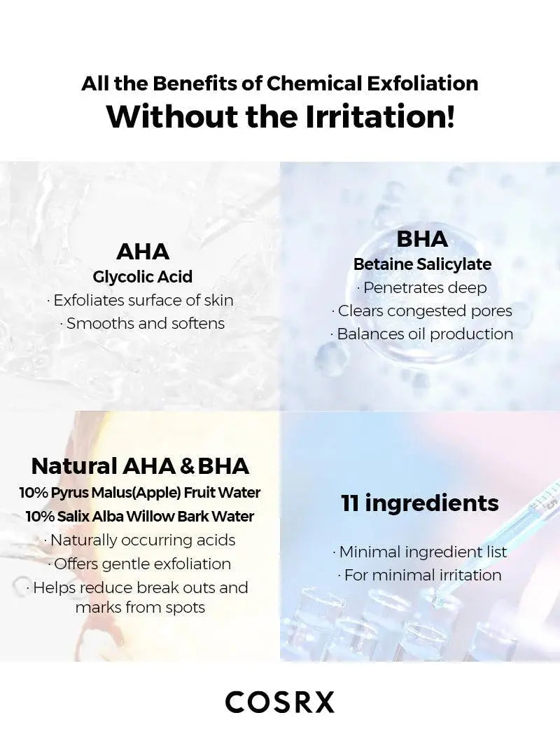 COSRX - AHA/BHA Clarifying Treatment Toner 150ml - Korean skincare - Nashwa