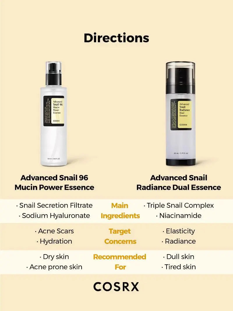 COSRX - Advanced Snail Radiance Dual Essence 80ml