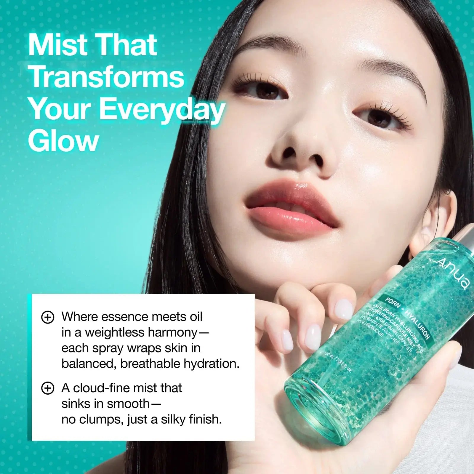 Anua PDRN Hyaluronic Acid Hydrating Capsule Mist korean skincare toner