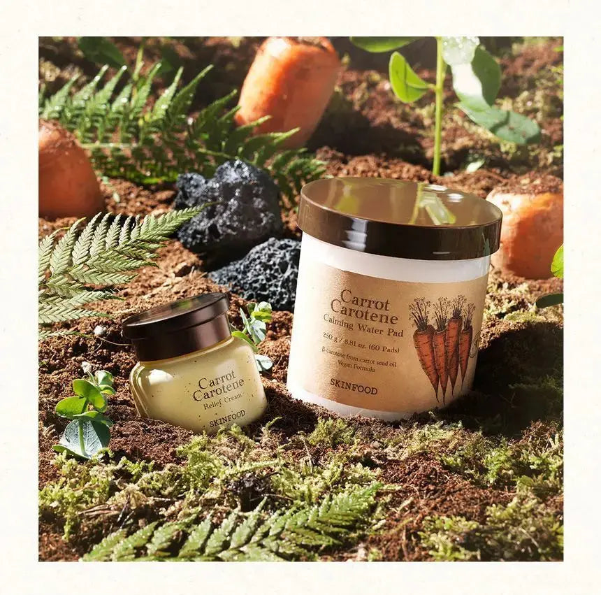 SKINFOOD Carrot Carotene Calming Water Pad toner pads voor gevoelige huid
