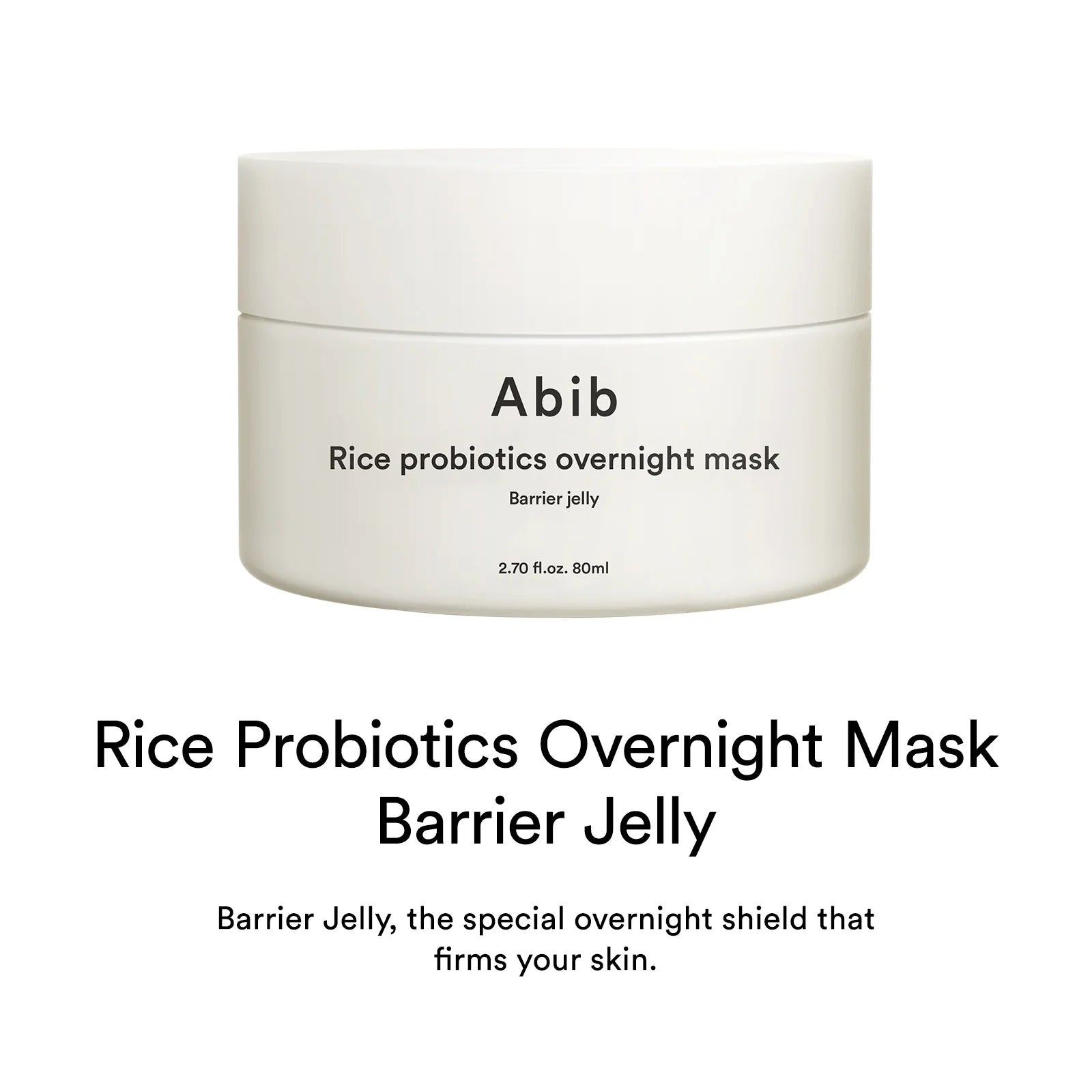 Abib - Rice Probiotics Overnight Mask Barrier Jelly - Korean skincare - Nashwa