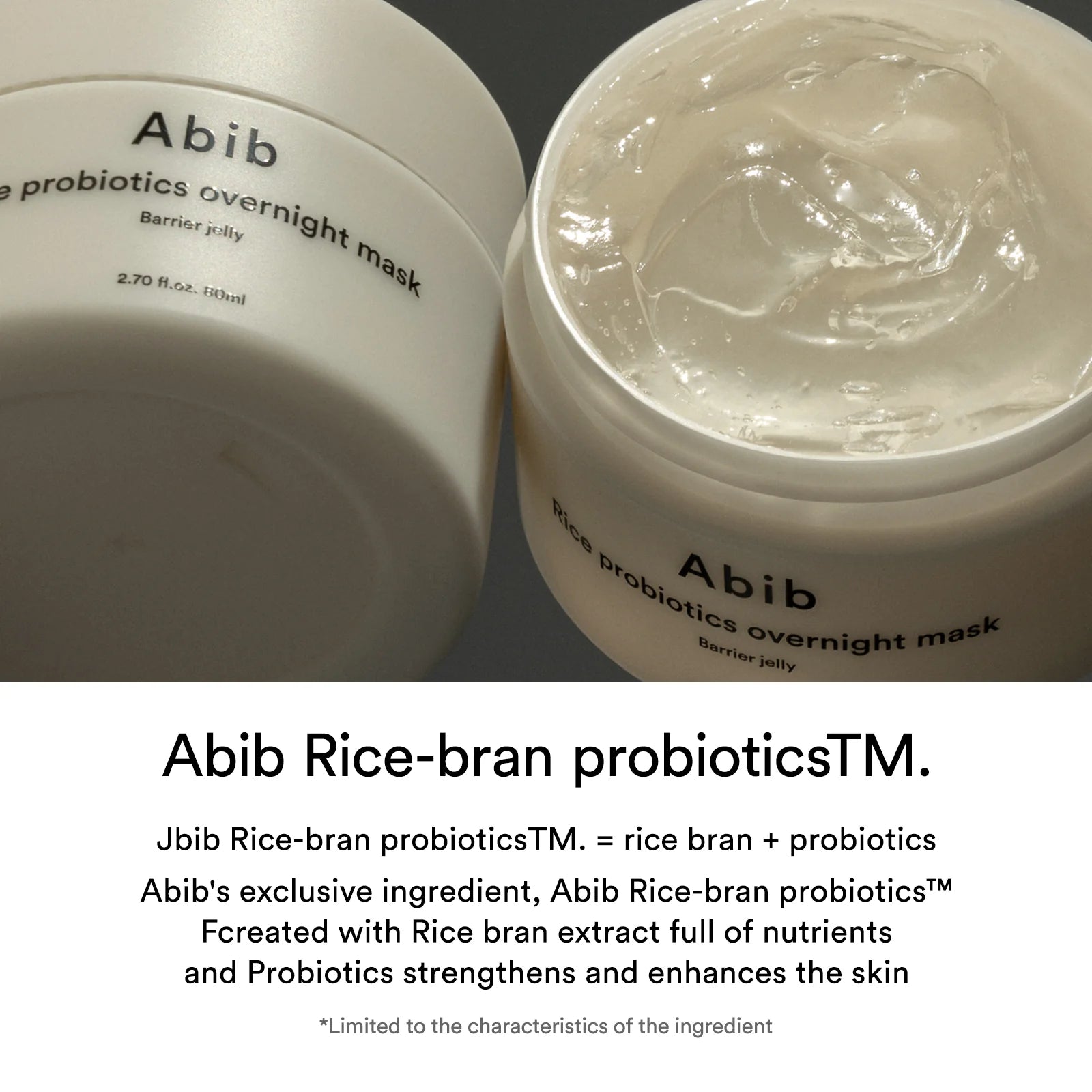 Abib - Rice Probiotics Overnight Mask Barrier Jelly - Korean skincare - Nashwa