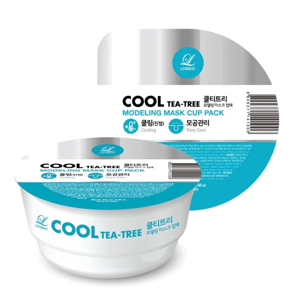 LINDSAY - Modeling Mask Cup Pack Cool Tea-Tree - Korean skincare - Nashwa