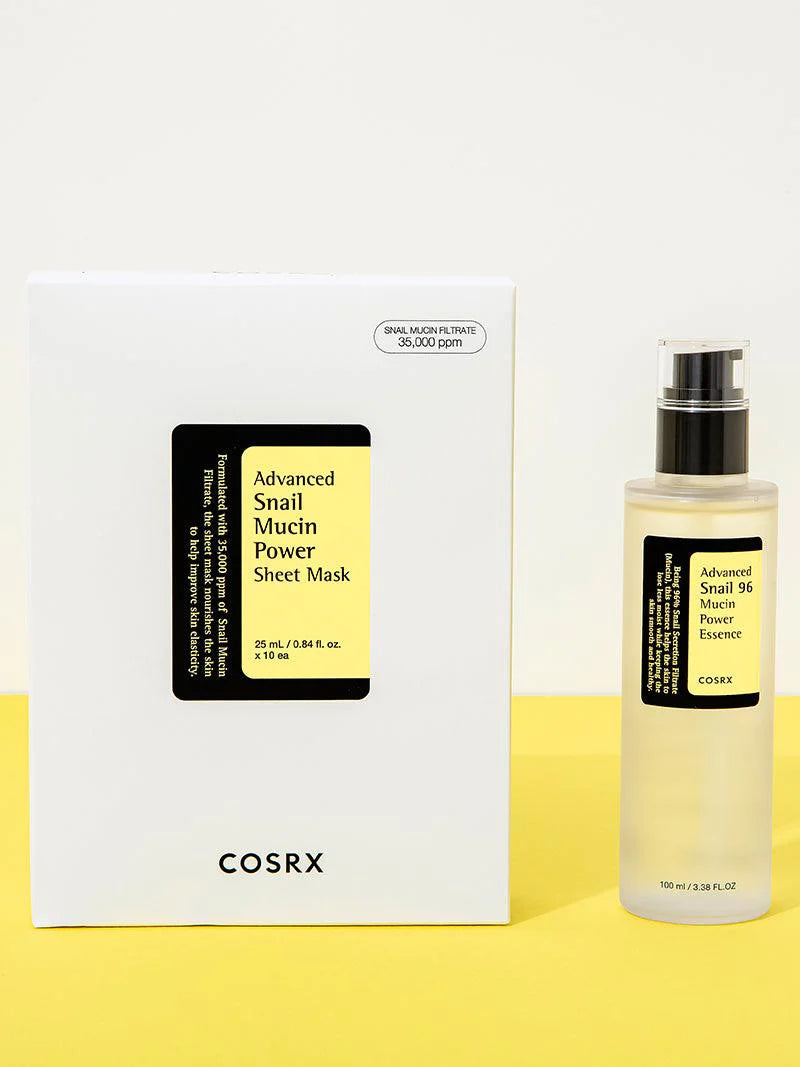 Cosrx - Advanced Snail Mucin Power Sheet Mask - Nashwa - Korean and Japanese skincare