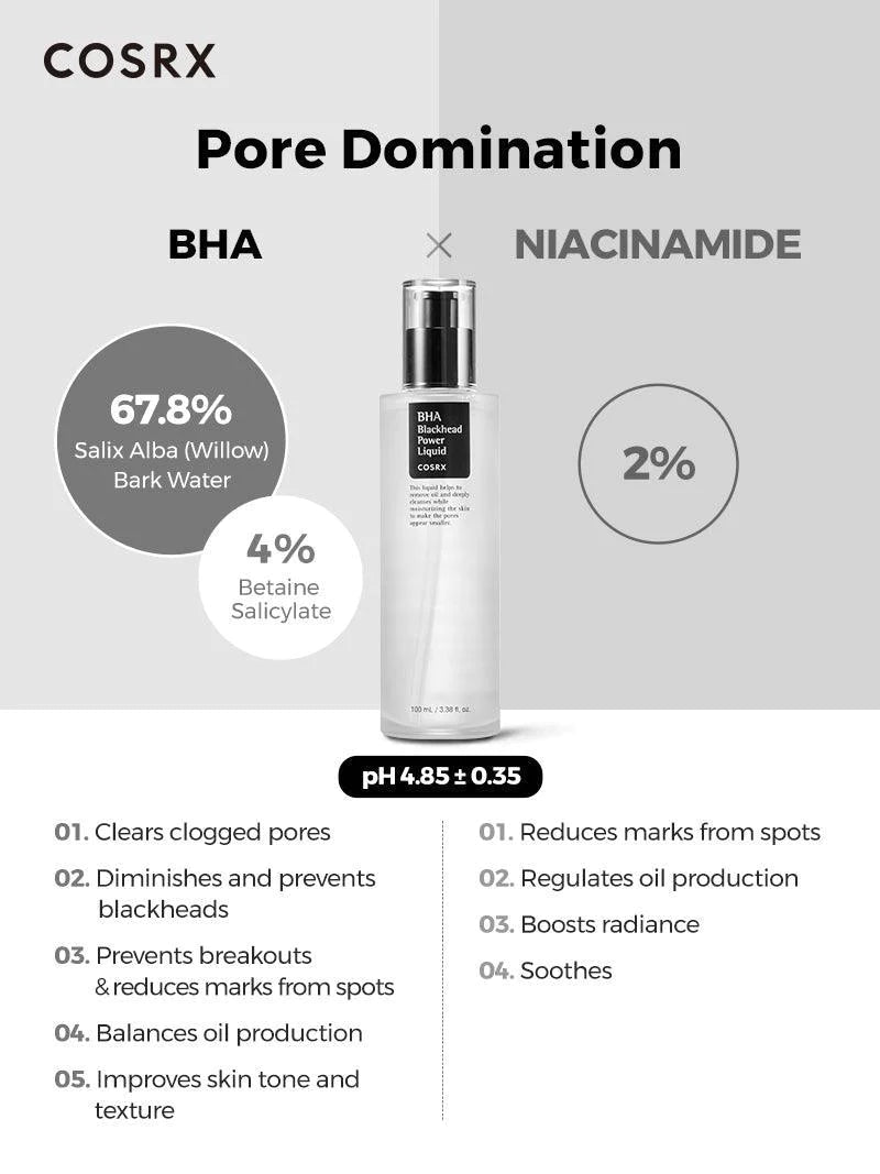 COSRX - BHA Blackhead Power Liquid 100ml - Nashwa Korean Skincare