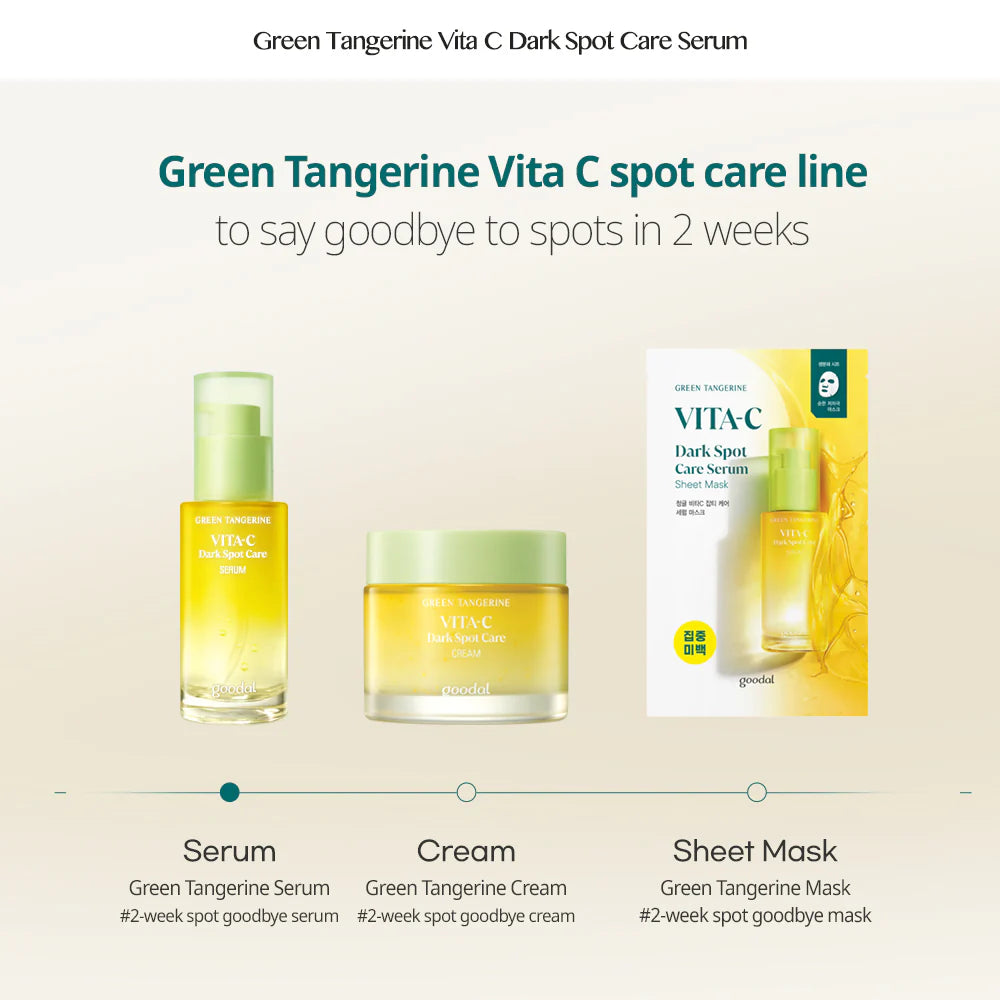 Goodal - Green Tangerine Vita C Dark Spot Care Serum 40ml - Nashwa Korean Skincare 